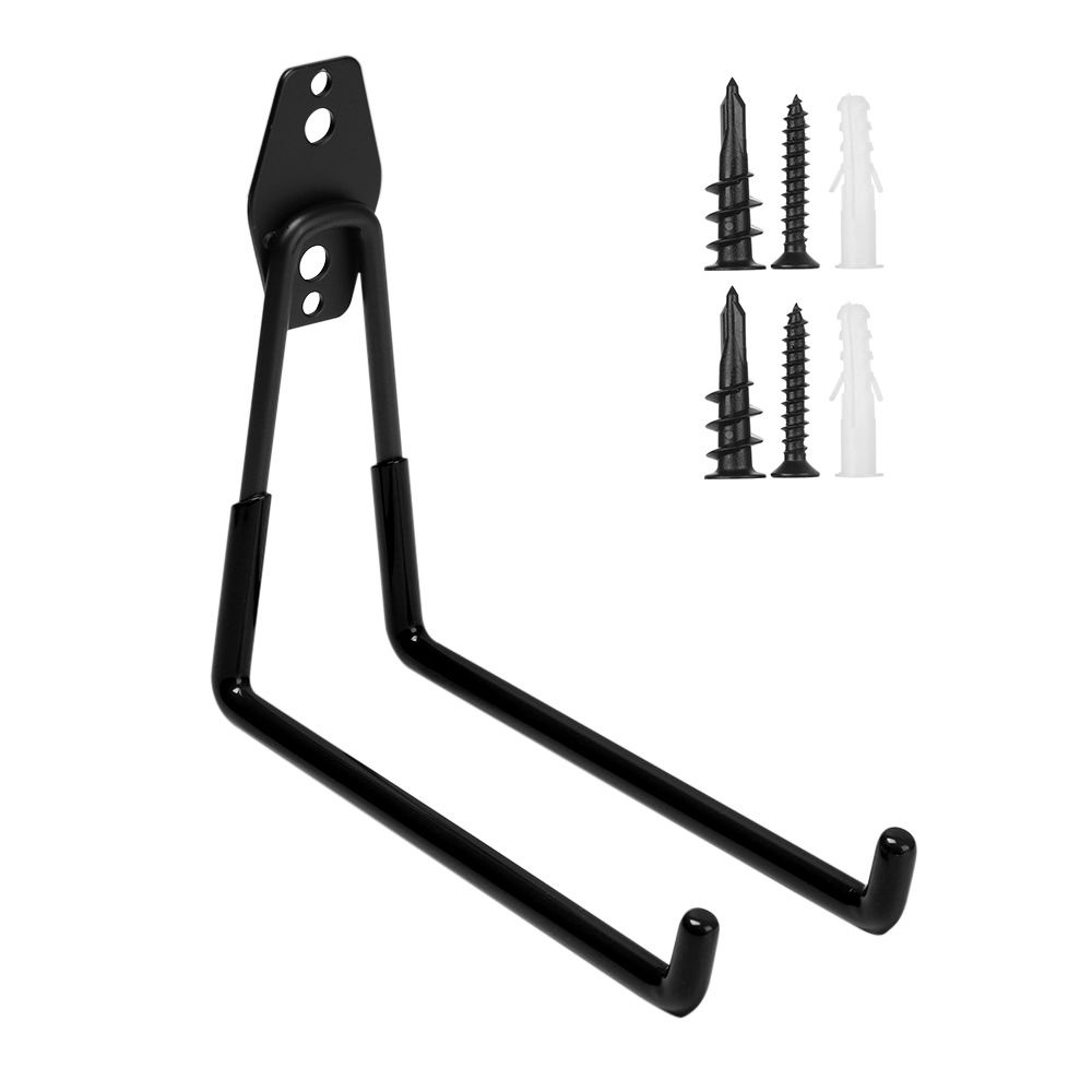 Bike Heavy Duty Steel Hanger Rack Organizer Tool Garage Storage Hooks Wall Mounted Holder