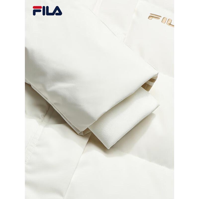 FILA Women's 2025 Winter Casual Loose Hooded Long Down Jacket