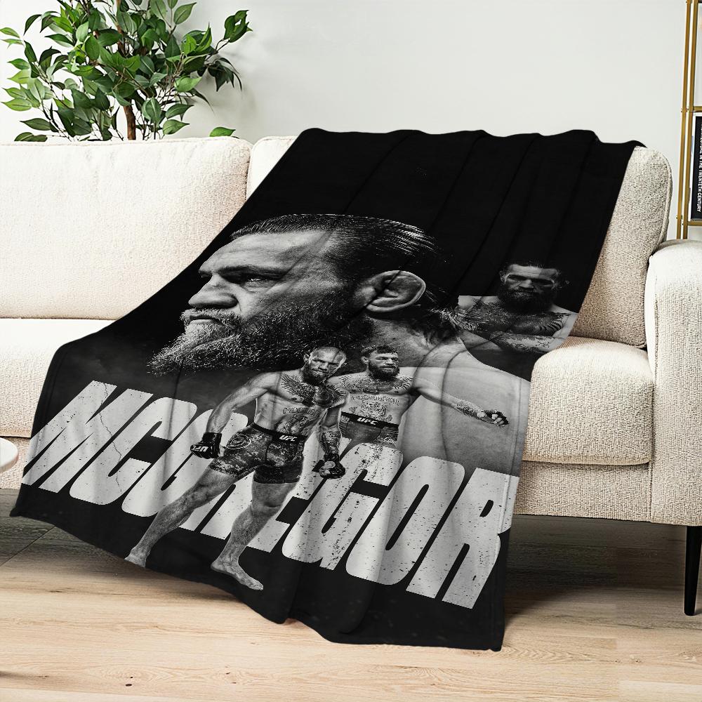 Comfort Warm Soft Champion Plush Blanket Suitable for Sofa Living Room Boxer Mcgregor Office Bedroom C-Conor U-UFC Travel Gift