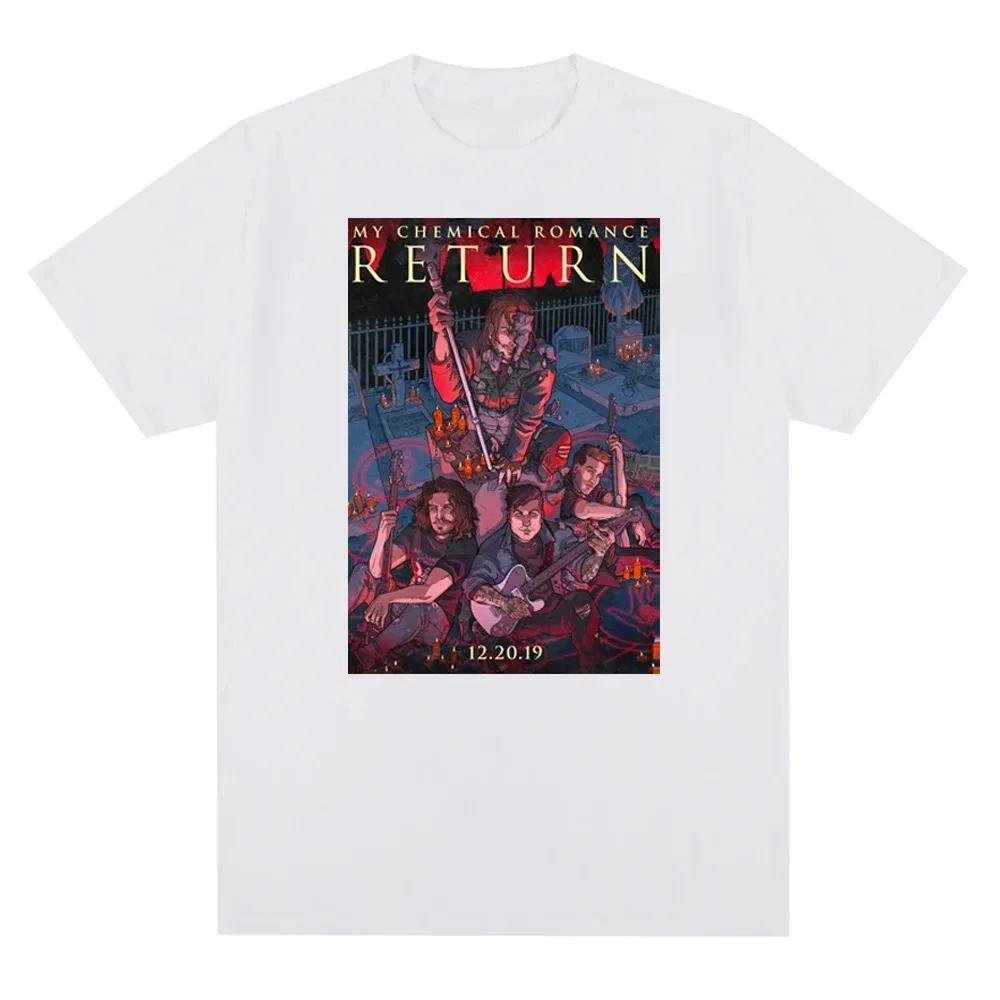 My Chemical Romance Mcr Μπάντα Ανδρική Γυναικεία Βαμβακερή Μπλούζα Τυπωμένη Μπλούζα Καθημερινό Κοντομάνικο Μπλουζάκι Streetwear Μοντέρνα Μπλούζα Τοπ