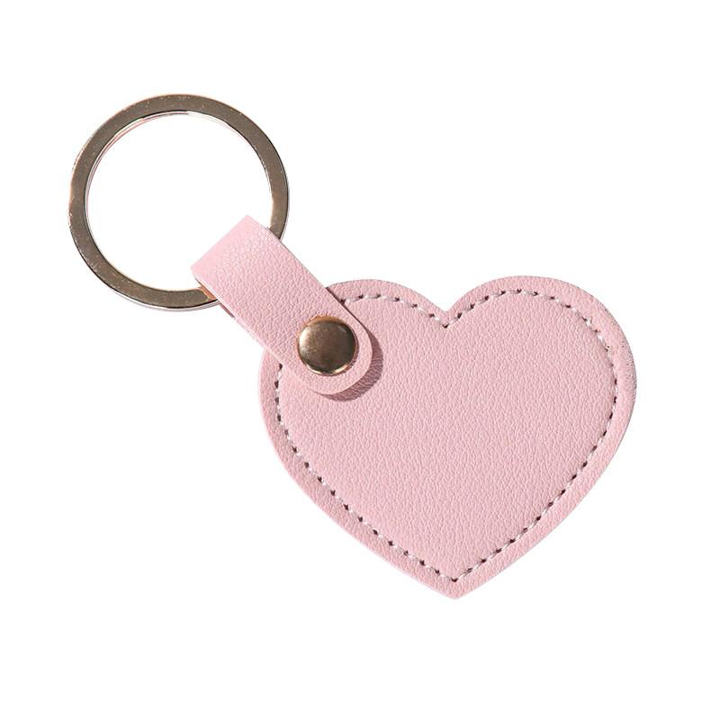 1Pcs Leather Heart Key Chain Fashion Leather Heart Shape Keychain Women Car Key Holder Home Key Ring Charm Bag Car Pendant Gift