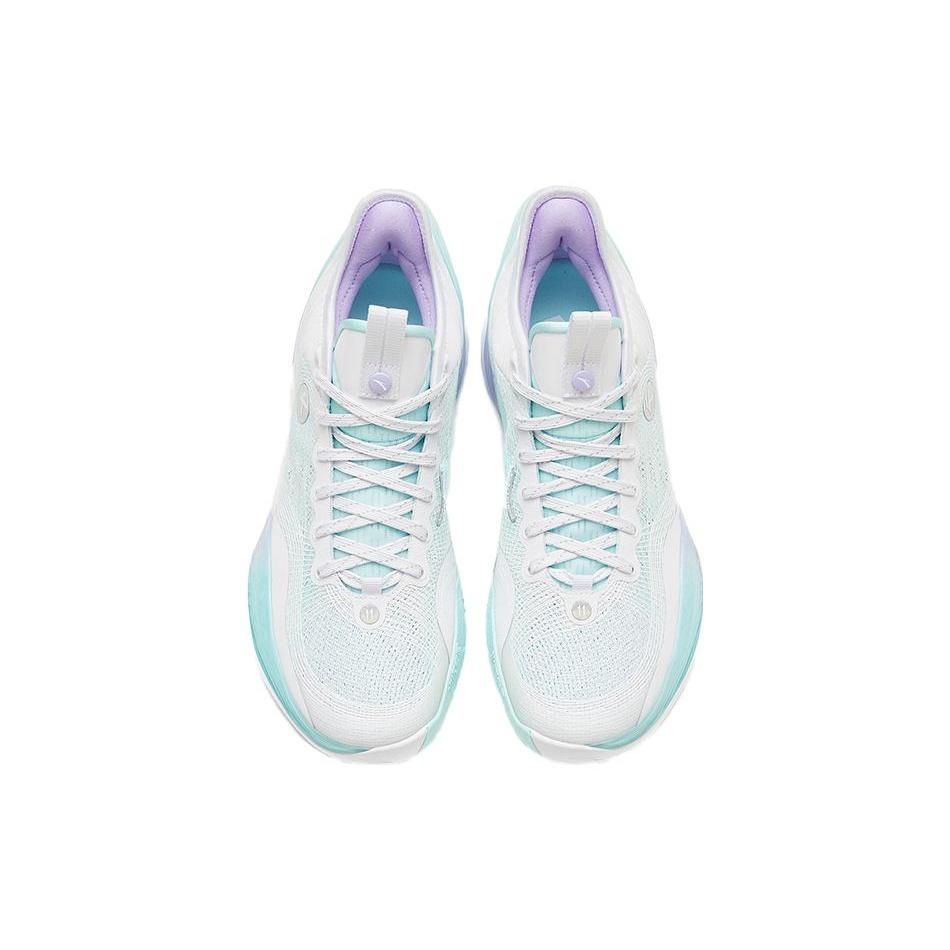 Anta Three Point Rain1.0 Basketball Shoes Men's Low Top White/Green 912321102S-1