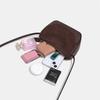 Autumn and Winter Retro Suede Small Satchel Splicing Leather Dumpling Bag Simple and Versatile Single Shoulder Messenger Women's Bag Niche Design
