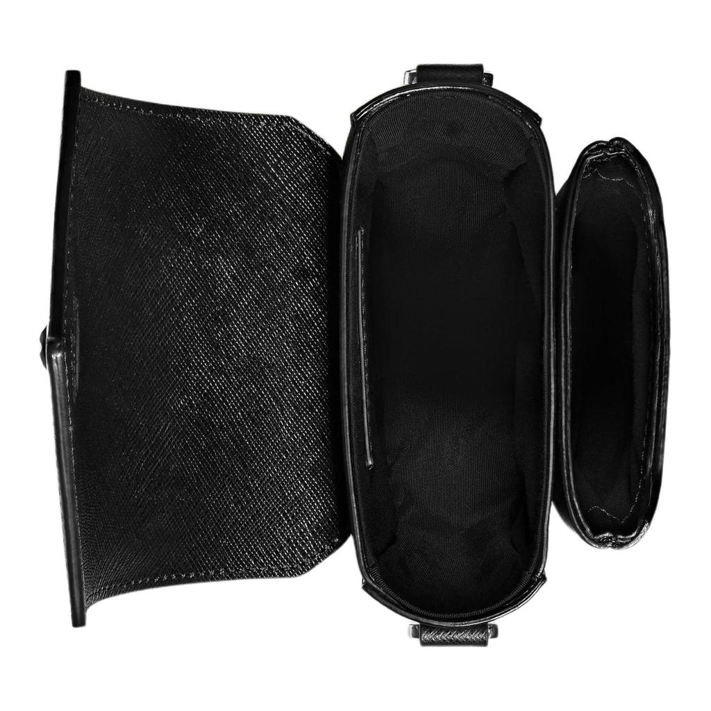 Montblanc Sartorial Detachable Adjustable Shoulder Strap Hexagonal White Star Logo Calfskin Messenger Bag Men messenger bag Black MB198857