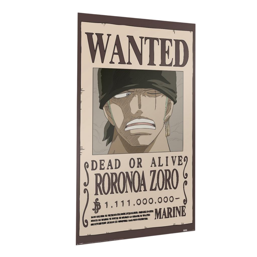 One Piece Wanted Maxi Roronoa Zoro Paper Poster