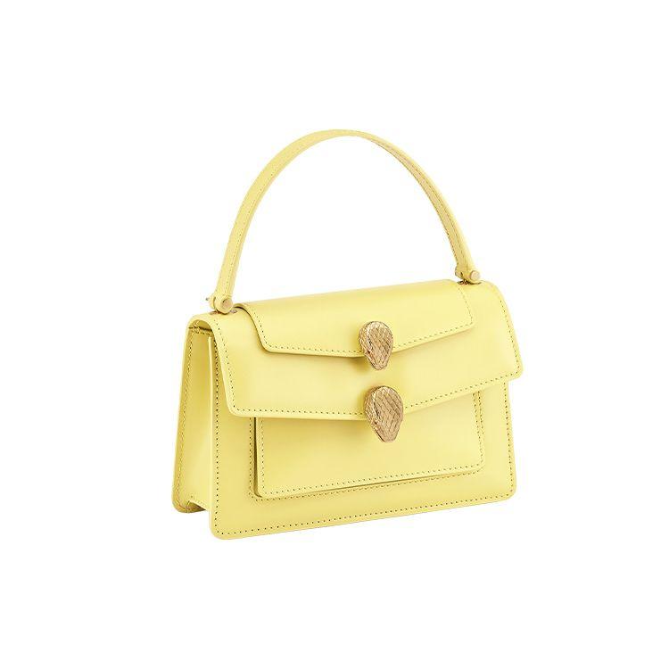 

Bvlgari X Alexander Wang Collaboration Gold-Plated Brass Double Serpent Head Buckle Calfskin Chain Bag Waist Bag Shoulder Crossbody Tote 291889 Gift Set(Basic Set+Box+Shopping Bag)
