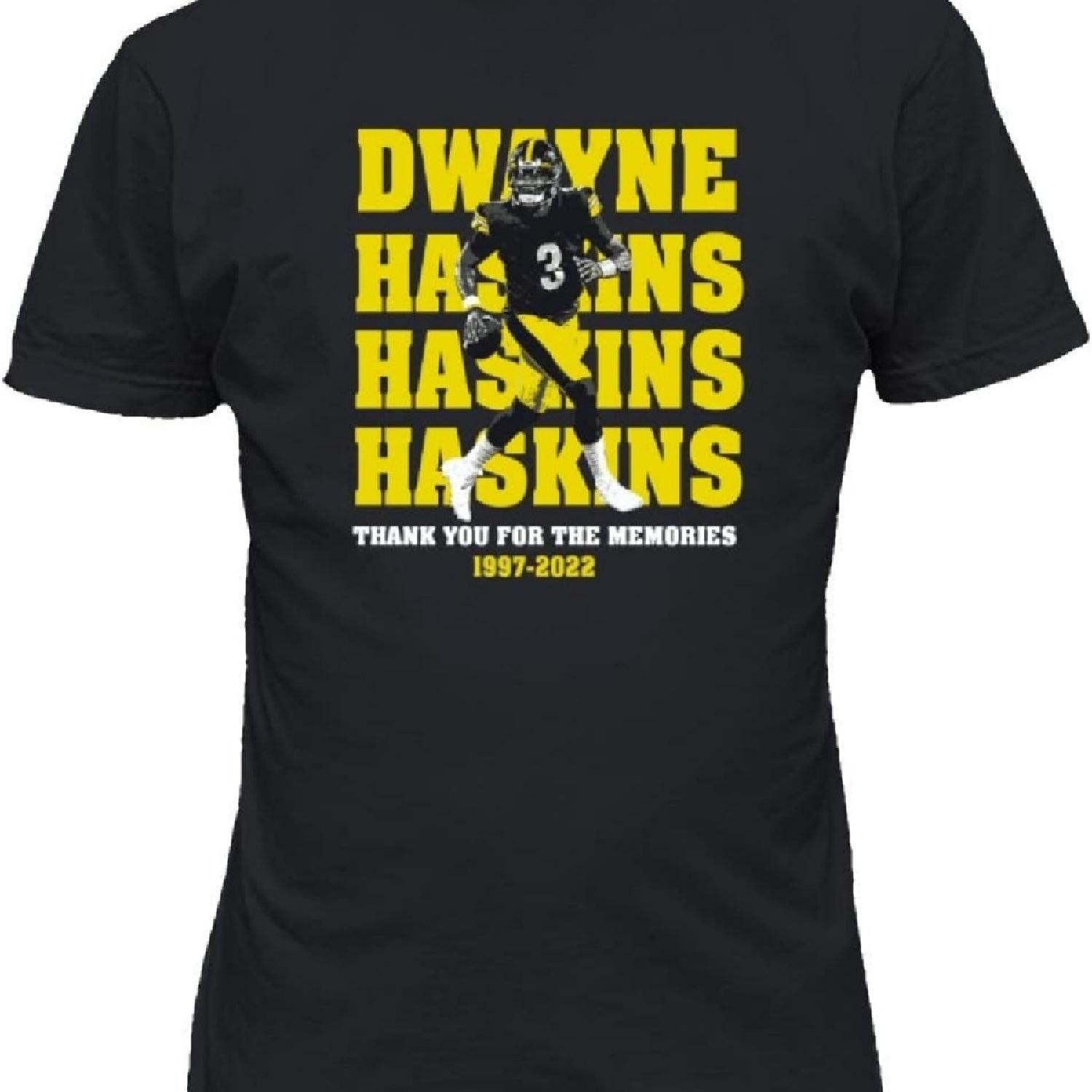 Унисекс футболка Haskins Pittsburgh Football Player Tribute (Черный, Маленький) S