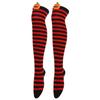 Halloween Striped Over Knee Socks Cartoon Demon Casual Women