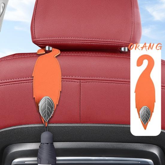 Car Seat Back Hook Leaf-Shaped Design Strong Load-bearing Simple Installation Automotive Seat Back