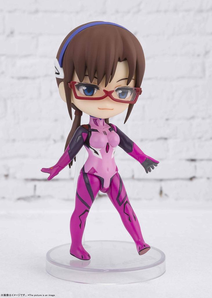 TAMASHII NATIONS Figuarts mini Evangelion Makinami Mari Illustrious figurină mobilă pictată de aproximativ 90 mm PVC și ABS