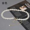Pearl Chain Decorative Belt Women'S Fine Dress Metal Waist Chain With Sweater Skirt Woven Belt