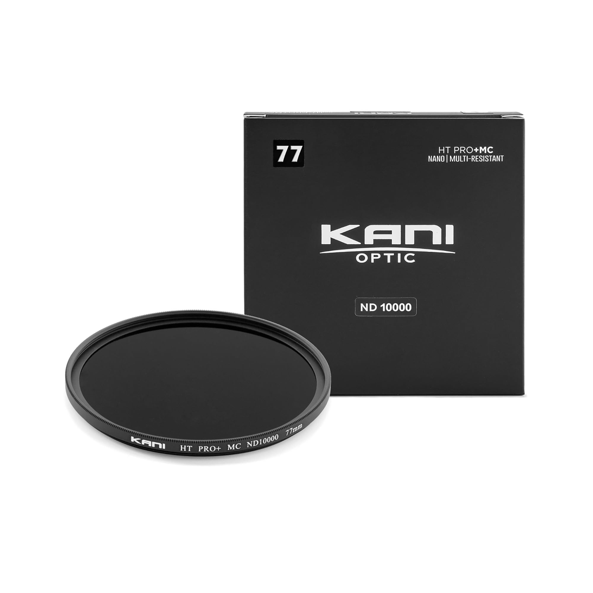 

KANI 77mm ND Filter HT MC light color cast low thin and 814647 PRO+ ND10000, 13.3-stop reduction, suppression, reflection, frame, water-repellent,