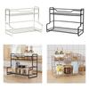 Kitchen Storage Rack Spice Rack Portable Sturdy Multifunction Bathroom Vanity Organizer for Home Tabletop Living Room Kitchen