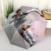 Ronaldo Action Portable Automatic Umbrella Compact 8-Rib Design Sturdy Construction Travel Essential Compact Folding Umbrella Gift for Festivals