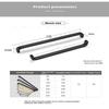 Modern Minimalist Pulls Cupboard Dressers Black Gold Silver Cabinet Door Handles Closet Drawer Knobs Kitchen Furniture Hardw
