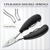 Xiaomi Black stainless steel manicure tool sturdy cuticle nipper and nail clipper with classic black handles suitable for men, women