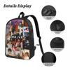 3Pcs Ayliva Tour 2025 School Bags Set for Girls Boys Pencil Boxes Backpack Sets with Lunch Box For School Students Daypack