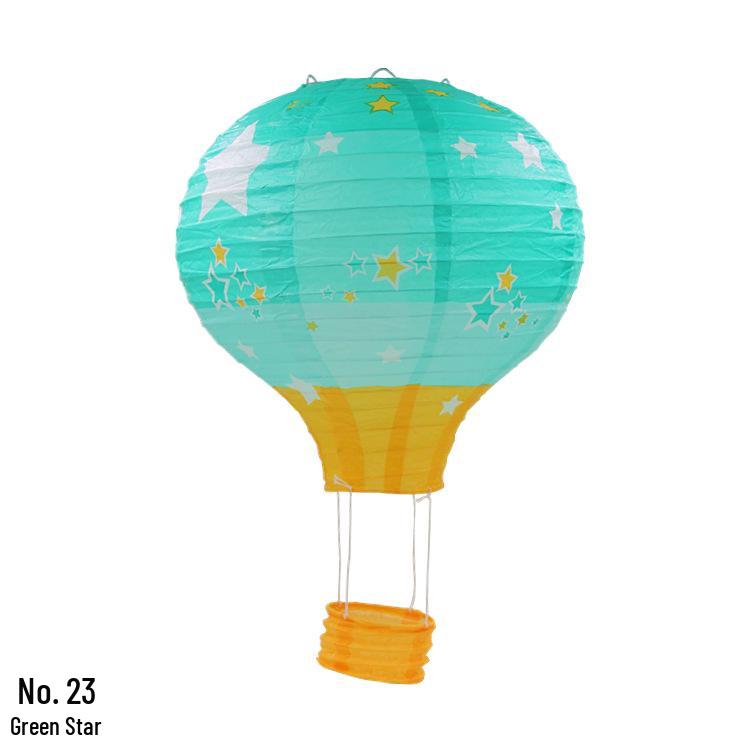 Hand-Folded Rainbow Hot Air Balloon Lantern - Christmas, Birthday, Party, Kindergarten Hanging Decoration