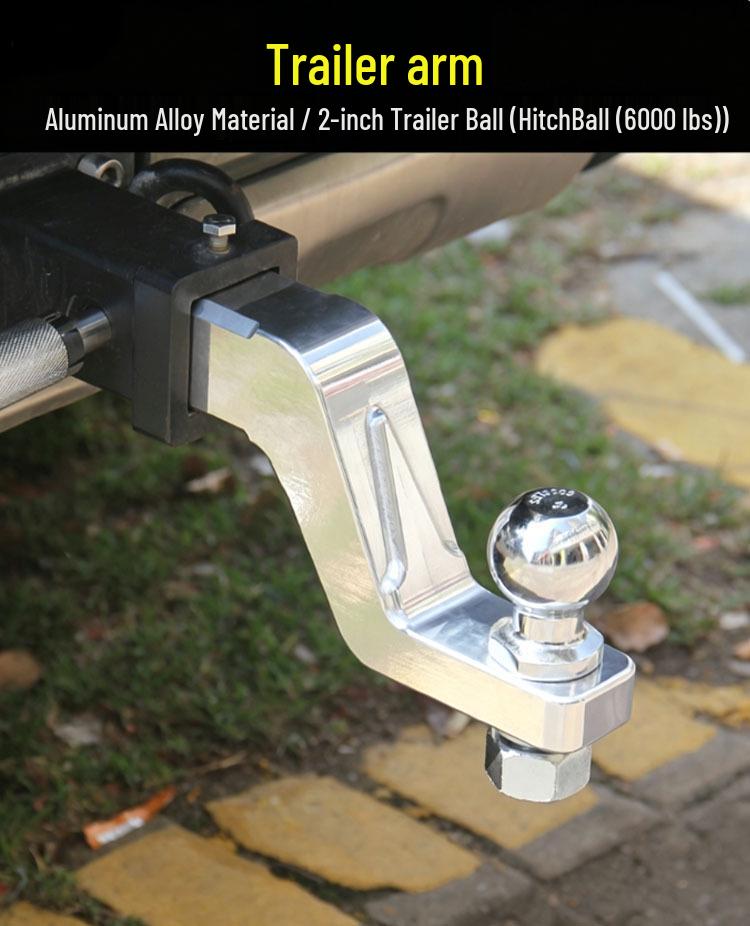 Aluminum Alloy Adjustable Drop Hitch Receiver for SUV & Off-Road Towing (2/4/6 Inch Options)