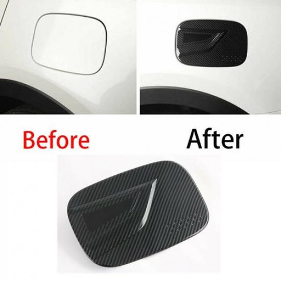 Carbon Fiber Fuel Oil Tank Gas Cap Cover Trim For KIA Sorento 2021 2022 2023