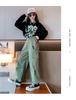2025 Girls' Trendy Autumn Cargo Pants Two-Piece Set