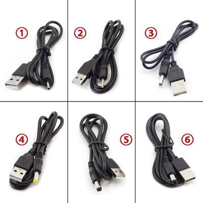 Cavo di prolunga di alimentazione con spina maschio USB tipo A a DC 3,5 1,35 4,0 1,7 5,5 2,1 5,5 2,5 mm, connettore del cavo di alimentazione