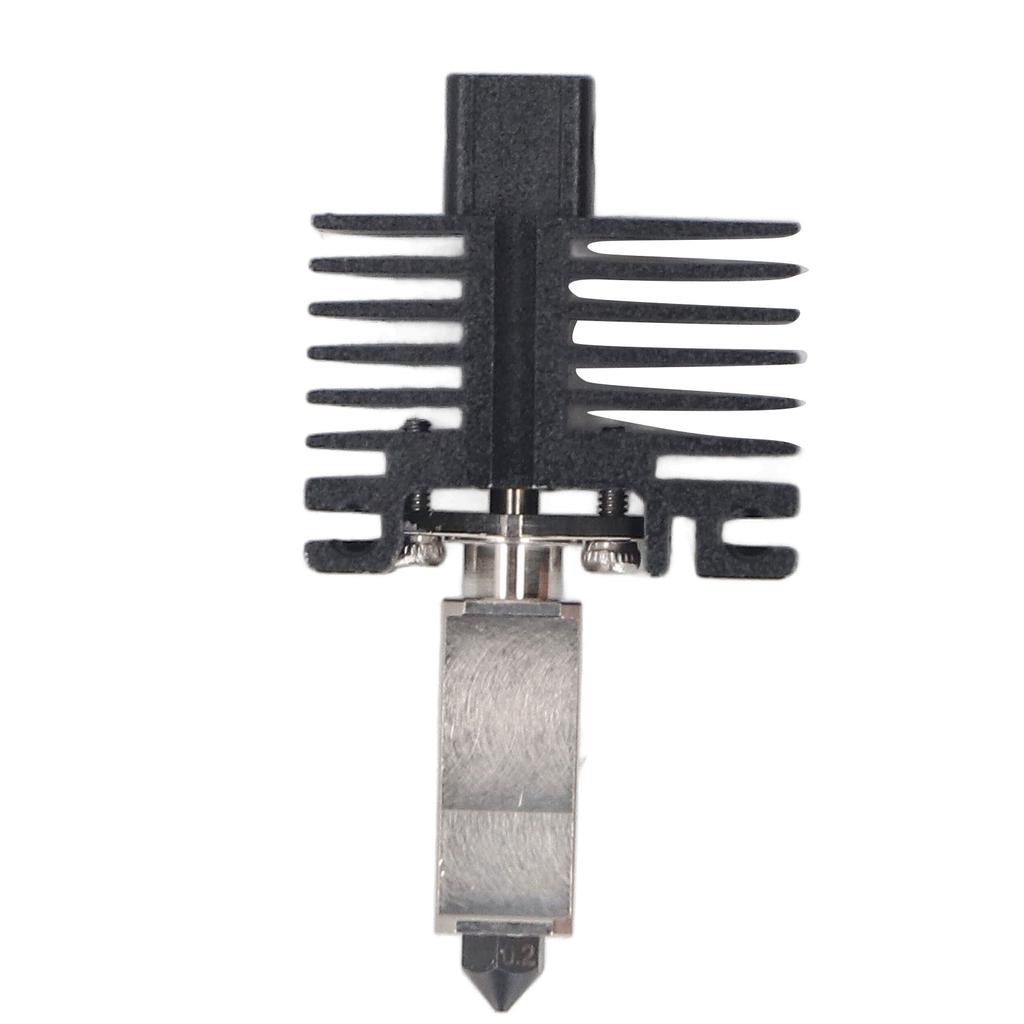 Hotend-Kit 0,2 mm Düse aus gehärtetem Stahl Extruder Hot End mit 2510 Lüfter für Bambu Lab P1P P1S 3D