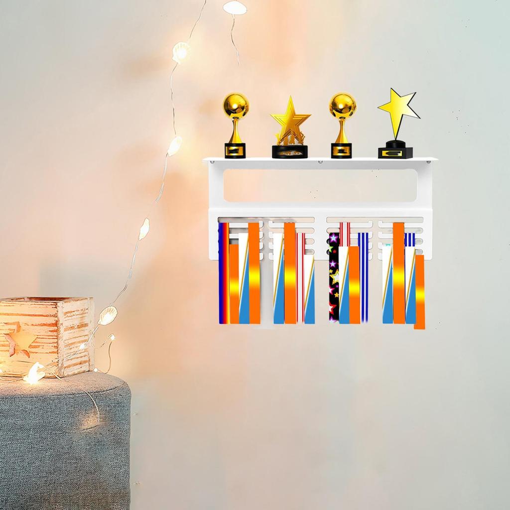 Medal Hanger Display Trophy Shelf Practical Wall Medal Rack Organizer Easy To