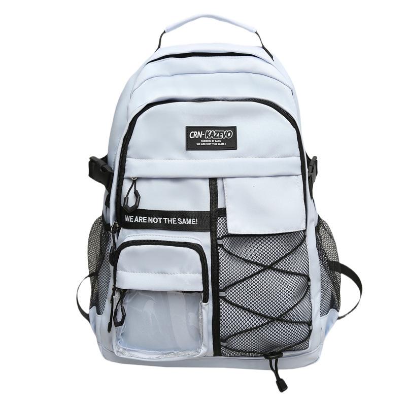 Schoolbag 1011 New Workwear Style Large Capacity Lightweight Lightweight Spinal Support School Bag for Girls, Middle School, High School