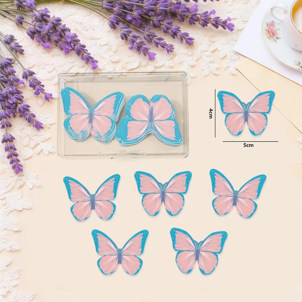 Edible Wafer Paper Butterfly Decoration for Desserts and Cold Dishes