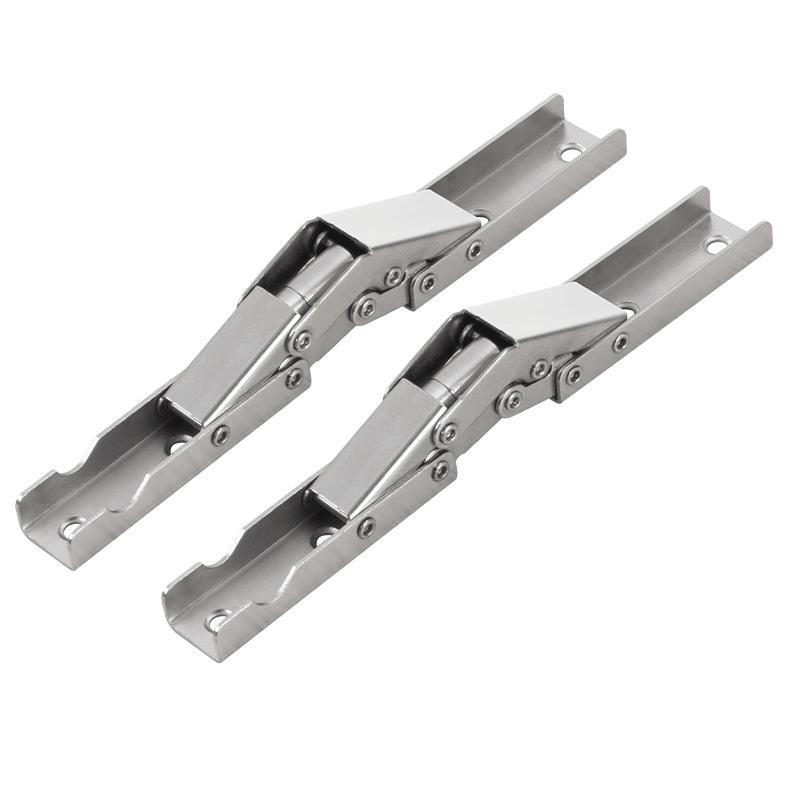 

2pcs/set 90/180 Degree Self-Locking Folding Hinges Steel Folding Brackets Table Legs Hidden Hinge Flat Extension Support Bracket