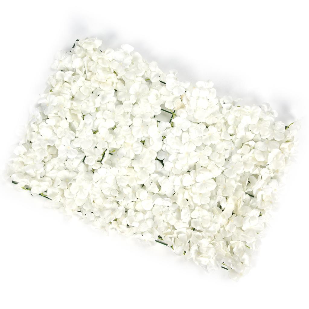 Artificial Flowers Wall DIY Silk Flower Decoration for Wedding Party Stage Background White