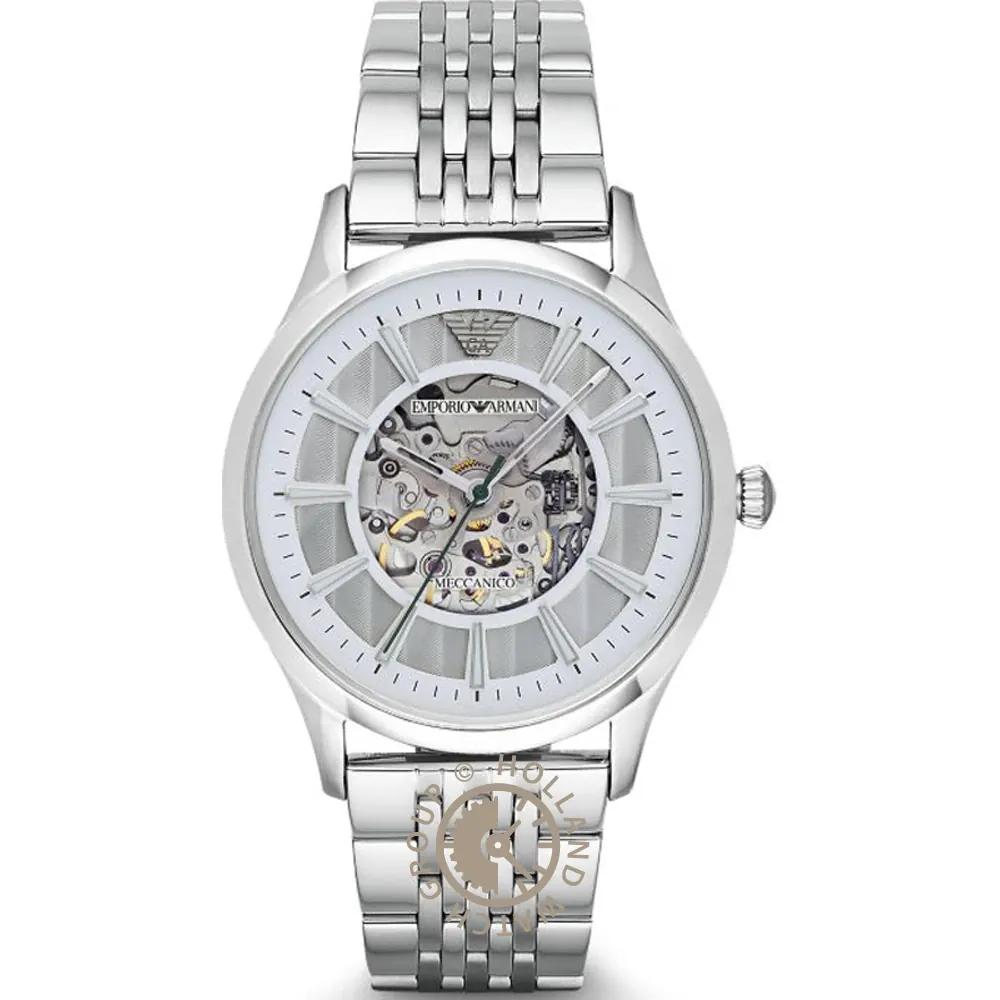 Emporio Armani Historical Collection White Metal Men s Automatic Watch AR1945 белый