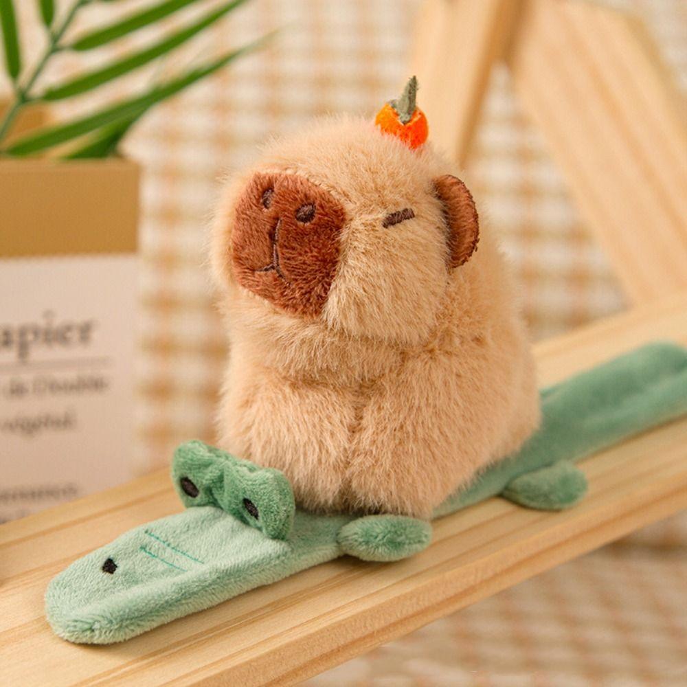 Clap Circle Toy Capybara Plush Slap Bracelet Clap Ring Capybara Plush Hand Ring  Christmas Toy
