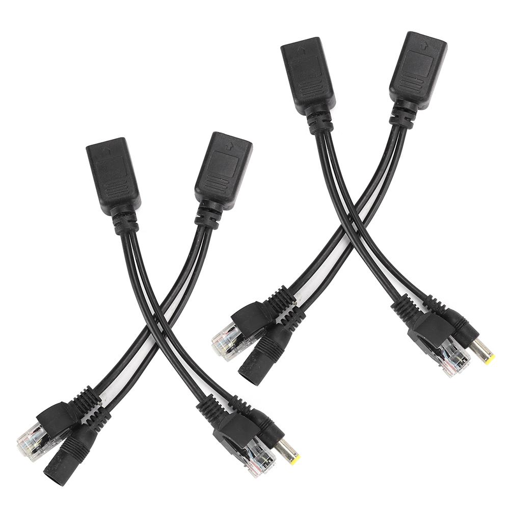 2 Pairs POE Splitter Network Camera Power Supply Module Separator Monitoring Equipment 12V