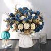 1/4PCS Artificial Rose Flowers Scrapbook Wedding Bridal Holding Bouquet Home Vase Decoration Wreath Festival Gift Shooting Props