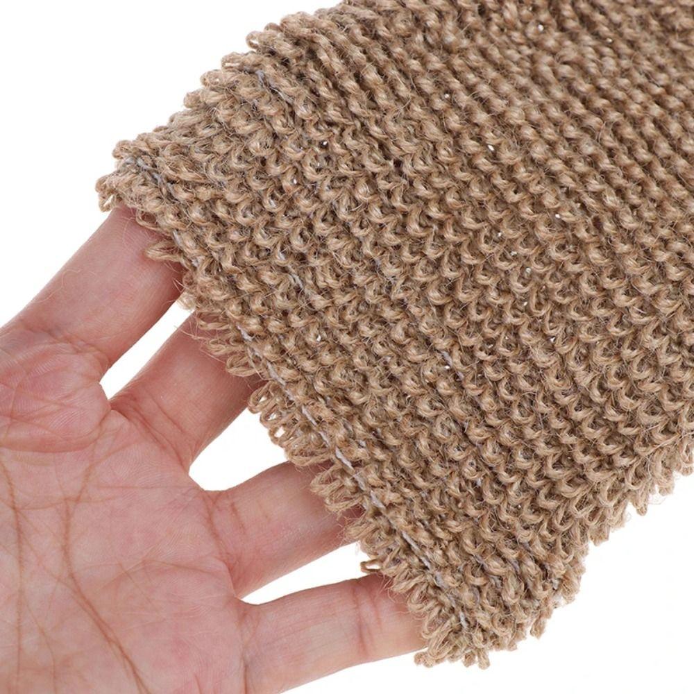 Natural Jute Exfoliating Gloves Deep Cleanse Bath Towel Bath Massage Gloves Spa Treatment