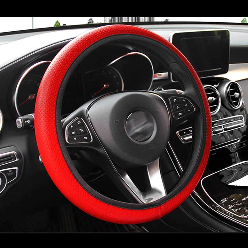 

6 цветов универсальный светоотражающий длинный кожаный чехол на руль автомобиля без внутреннего кольца резинка автомобильные аксессуары