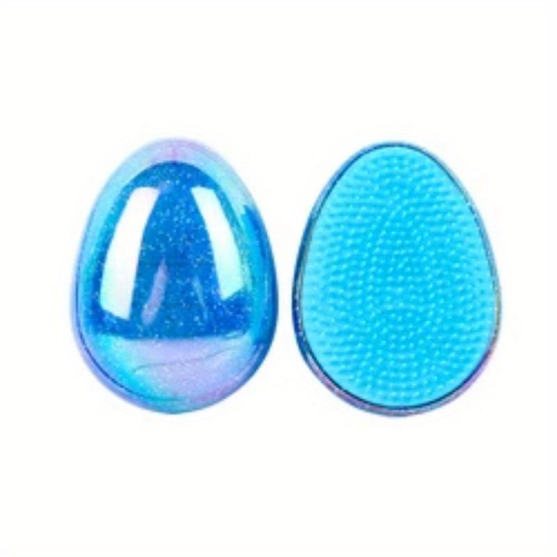 Mini Spazzola Districante per Capelli a Forma di Uovo Rotondo Massaggio del Cuoio Capelluto Spazzola per Capelli Nodi Pettine Capelli Intrecciati Salone Parrucchiere Pettine per Styling Capelli Viaggio
