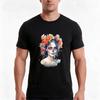 Dark Fantasy Witch Halloween Watercolor Style Tshirt Summer Casual Cotton Tee Oversized Streetwear Tops Unisex Unisex Unisex