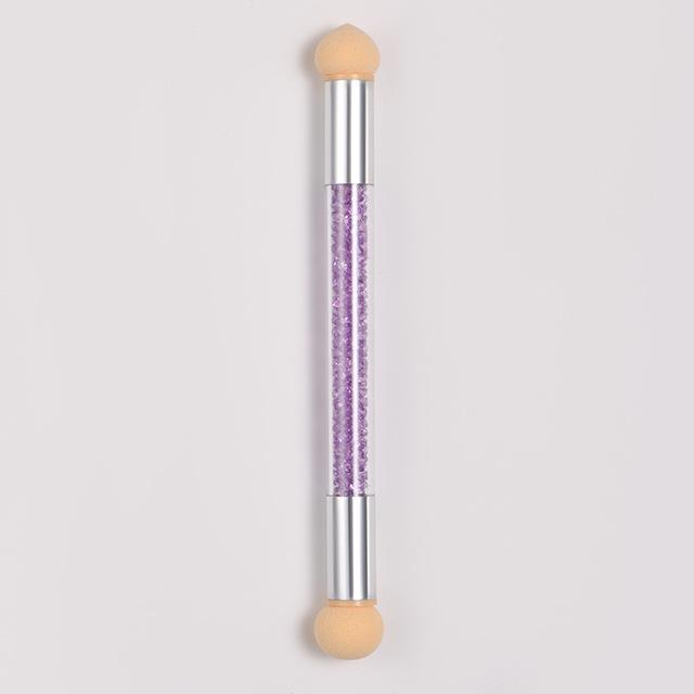 

Nail Art Double-Ended Sponge Gradient Pen Set - Multifunctional Blending and Stippling Tools фіолетовий