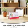 Chinese New Year Desktop Calendar 2026 Lunar Zodiac Horse Table Calendar Good Luck & Fortune Centerpiece for Home Office Decoration