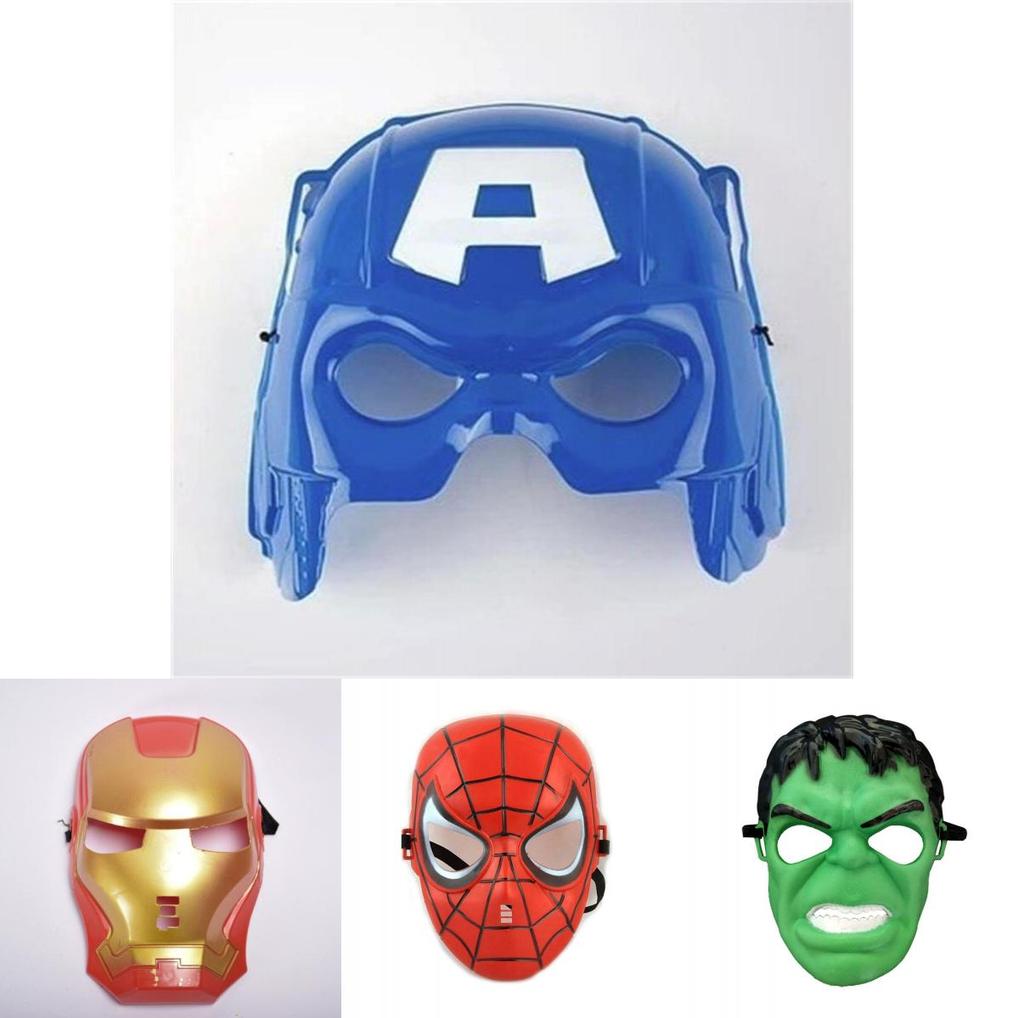 Avengers Themed Hulk Iron Man Full Face Mask For Superhero Kids Cosplay