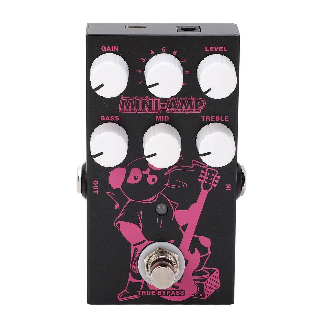 E-Gitarrenpedal 3 EQ Einstellbar 9 Musikeffekte E-Gitarren-Effektgerät für Auftritte