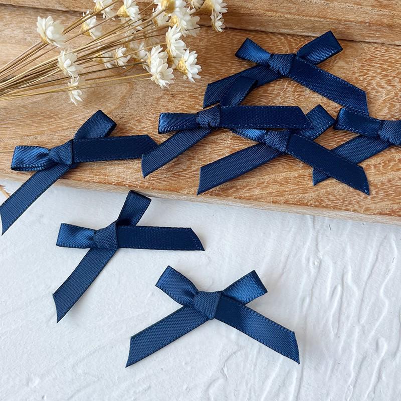 2.5cm Wide Handmade Ribbon Bow Knot for DIY Clothing & Hair Accessories, Card Holders, and Decorations