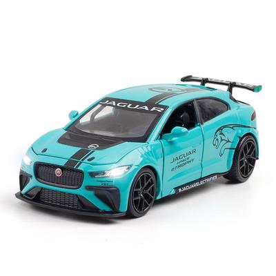 Maßstab 1:32 Jaguar I-PACE Druckgussauto-Modellspielzeug, zurückziehbares Spielzeugfahrzeug mit Ton und Licht für Kinder, Kleinkinder, Jungen und Mädchen, Geschenkkollektion