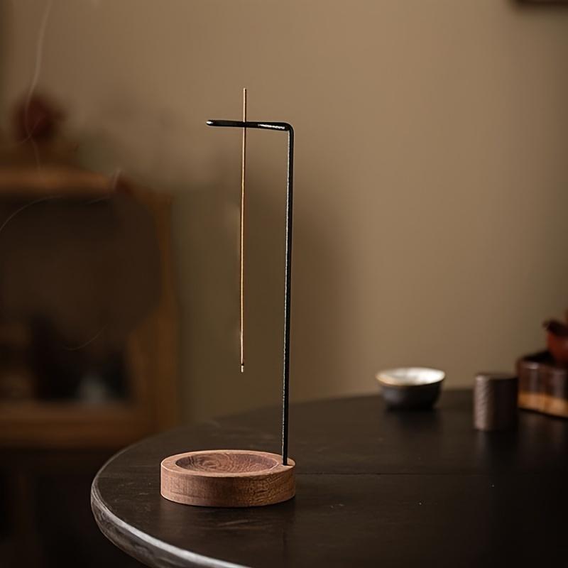 Zen-Inspired Wooden Incense Holder with Ash Catcher - Ideal for Meditation & Home Decor