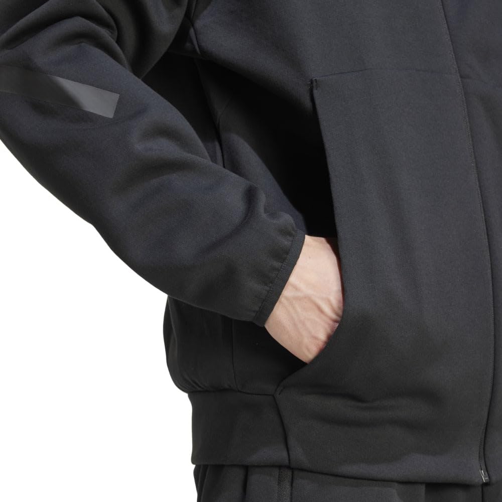 Sweat Parka Full Zip Hooded Track Jacket KTJ50 Black M [Adidas] Z.N.E. Men's (JE7538)