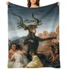 DER HEXENSABBATH - GOYA Kuscheldecke für Babys Polar-Bettdecke Karierte Decke für das Sofa Decken