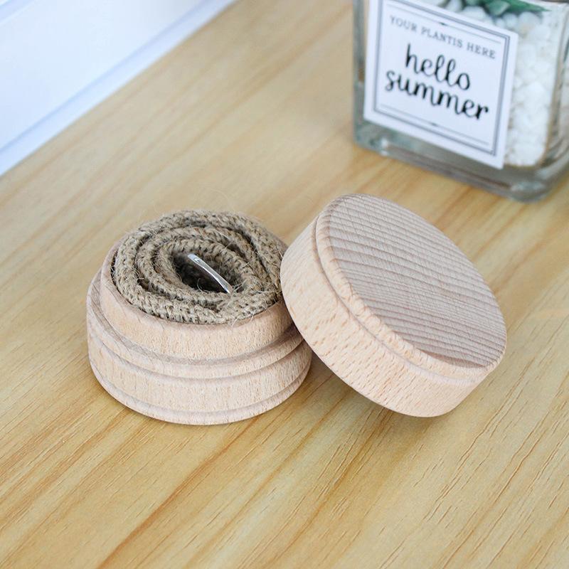 High Quality Buckle Lid Round Solid Wood Box Wooden Gift Box Packaging Box Soap Box Storage Box